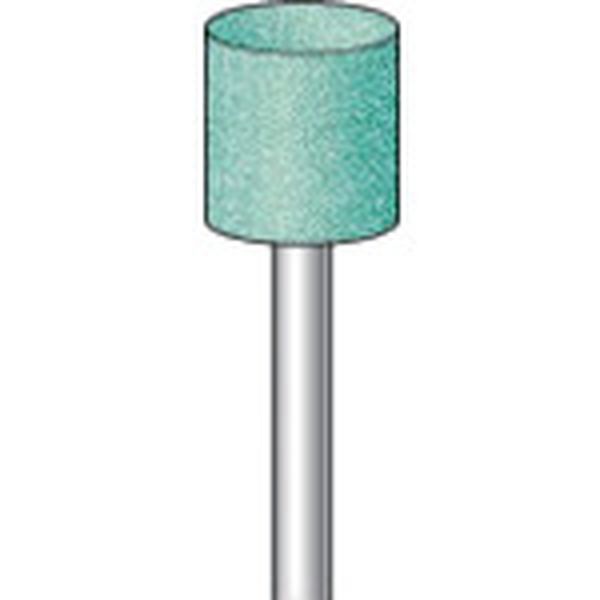軸付砥石 (10本入) 粒度＃60 グリーン 円筒 外径10.0mm