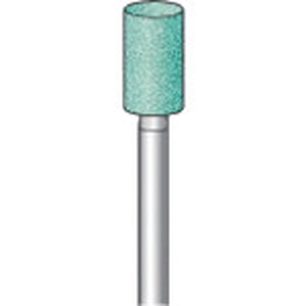 軸付砥石 (10本入) 粒度＃100 グリーン 円筒 外径6.0mm