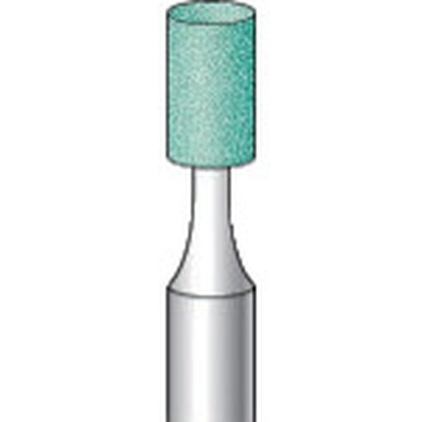 軸付砥石 (10本入) 粒度＃100 グリーン 円筒 外径6mm