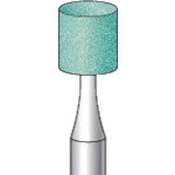 軸付砥石 (10本入) 粒度＃100 グリーン 円筒 外径10mm