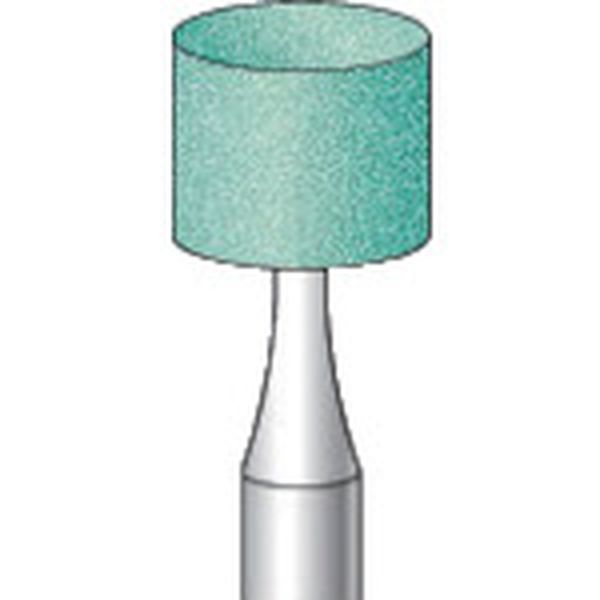 軸付砥石 (10本入) 粒度＃100 グリーン 円筒 外径13mm