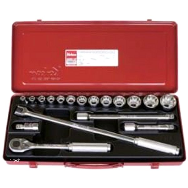 Ko-ken 1/2"(12.7mm)SQ. ソケットセット 18ヶ組