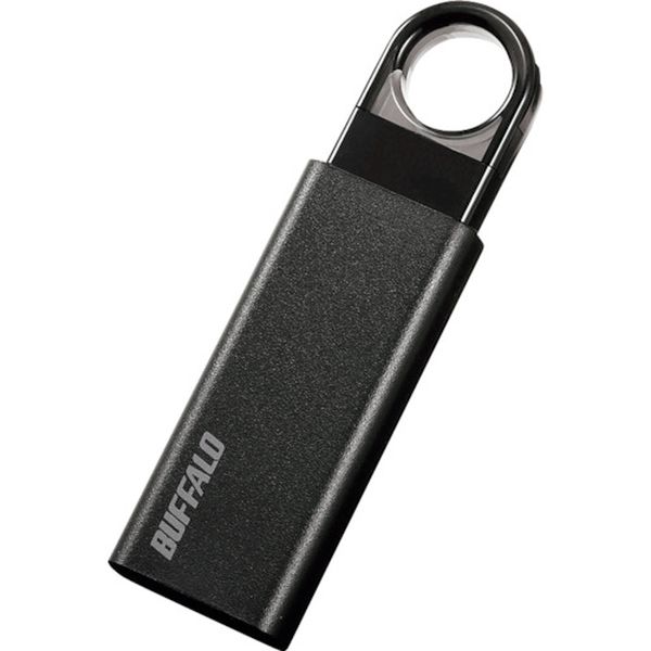 オートリターン機構搭載 ノックスライド USB3.1(Gen1)/USB3.0対応 USBメモリー 128GB ブラック