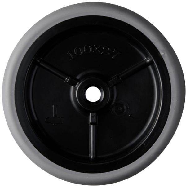 429EL100 552-5159  E型エラストマー車輪 100mm