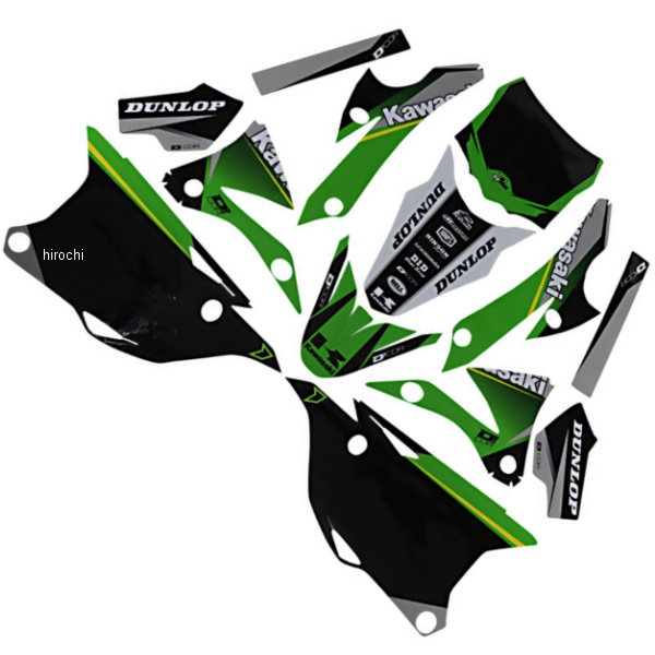 【セール特価】 グラフィックキット 14年-21年 KX 100 緑/黒/白