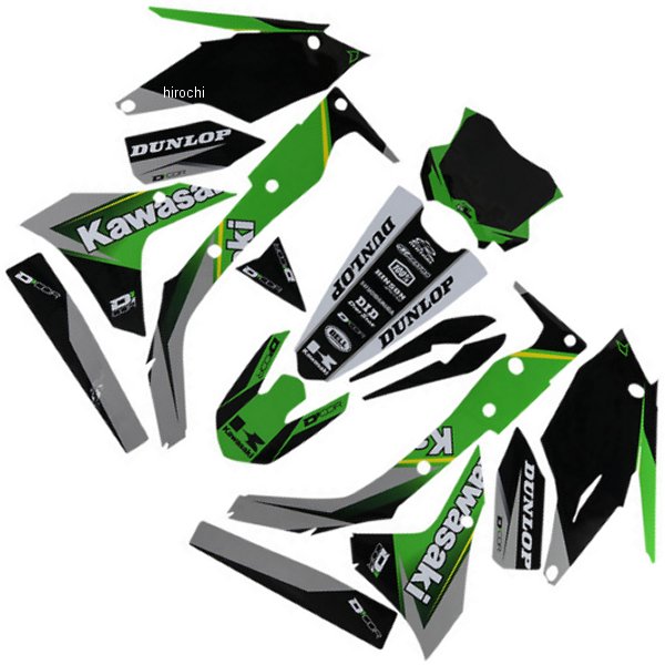 【セール特価】 グラフィックキット 17年-20年 KXF 250 緑/黒/白