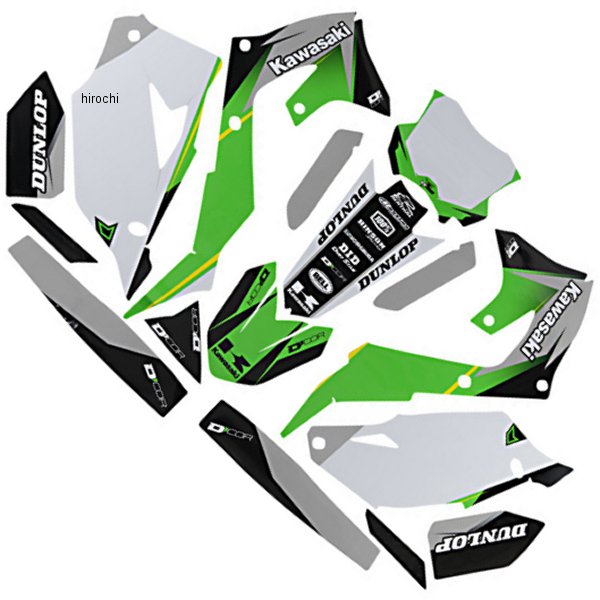 グラフィックキット 16年-18年 KX 450 F 緑/黒/白