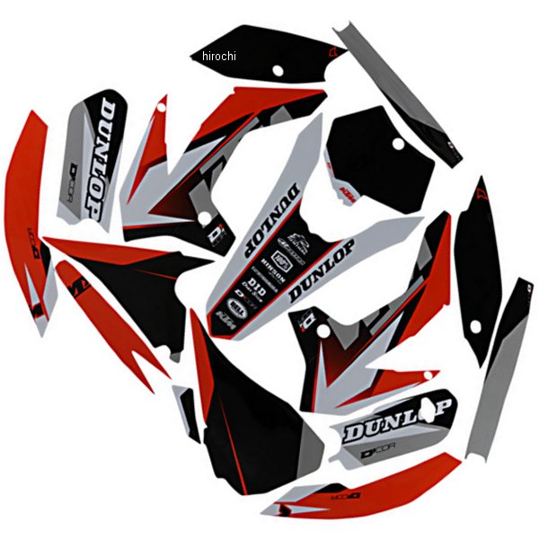 【セール特価】 グラフィックキット 13年-17年 KTM 85 SX 赤/白/黒