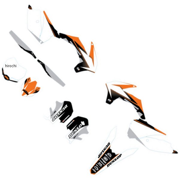 グラフィックキット 13年-15年 KTM 150 XC-F オレンジ/黒/白