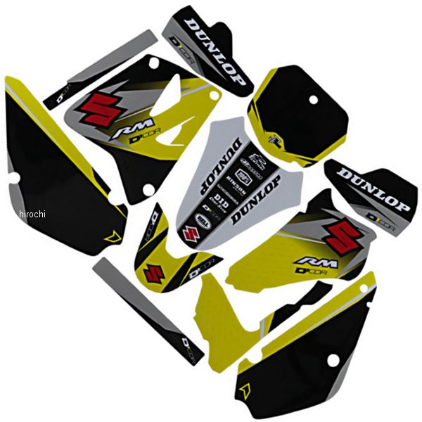 グラフィックキット 02年-23年 RM 85 イエロー/黒