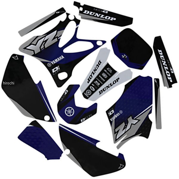 グラフィックキット 02年-14年 YZ 85 ネイビー/白