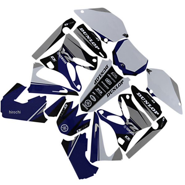 グラフィックキット 06年-14年 YZ 125 ネイビー/白