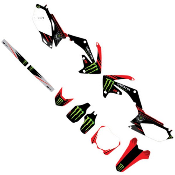 グラフィックキット 10年-13年 CRF250 赤/白/黒