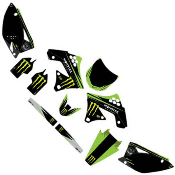グラフィックキット 09年-12年 KXF 250 緑/黒