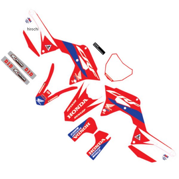 【セール特価】 グラフィックキット 19年-20年 CRF450R 赤/青/白