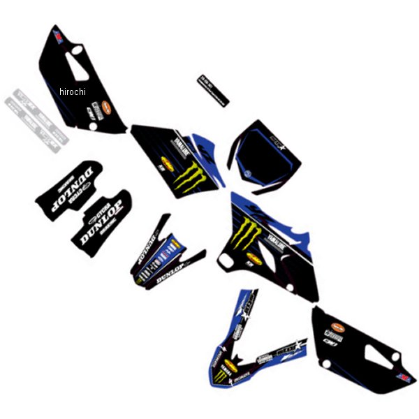 グラフィックキット 19年-21年 YZ 85 黒/青