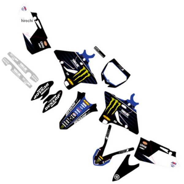 グラフィックキット 15年-20年 YZ 125 黒/青