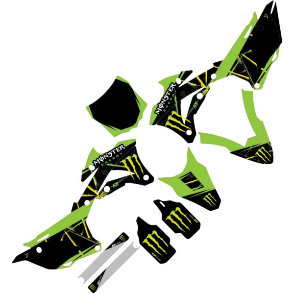 モンスターエナジーグラフィックキット 14年-21年 KX 85 緑/黒/白