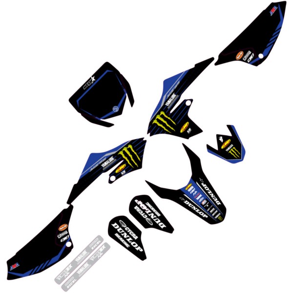 22’スターレーシング グラフィックキット 18年-22年 YZ 65 黒/青/白