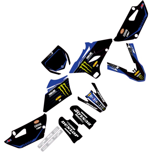 22’スターレーシング グラフィックキット 19年-21年 YZ 85 黒/青/白