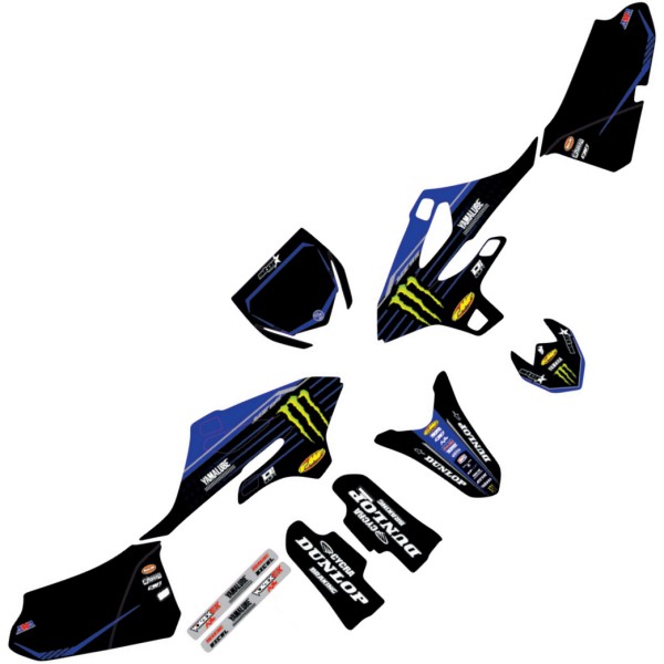 22’スターレーシング グラフィックキット 22年 YZ 85 黒/青/白