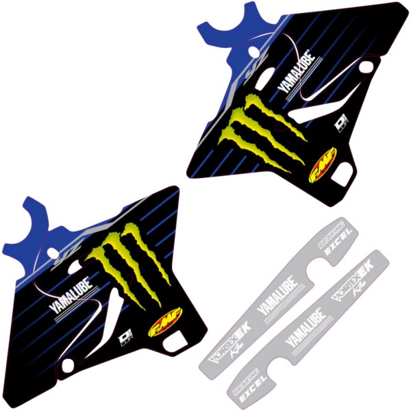 22’スターレーシング グラフィックキット 15年-21年 YZ 250 黒/青/白