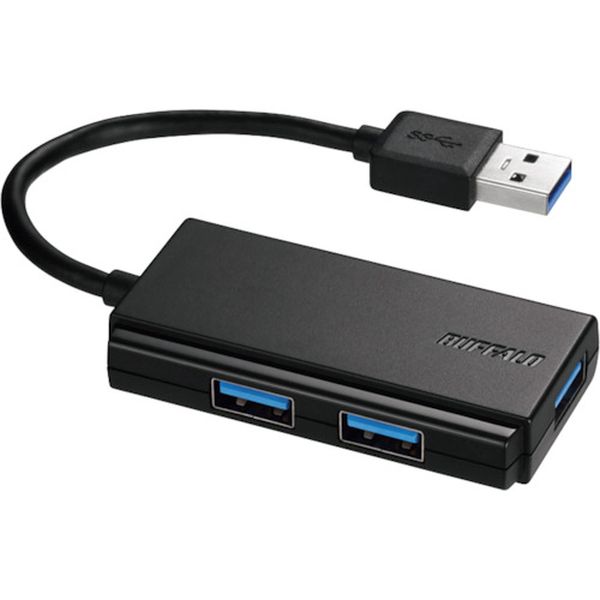 USB3.0 バスパワー 3ポート ハブ ブラック