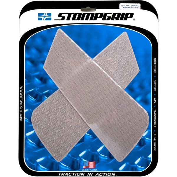 タンク グリップ ICON ウェッジ 11.25インチ x 3.25-4.5インチ クリア 2個入り