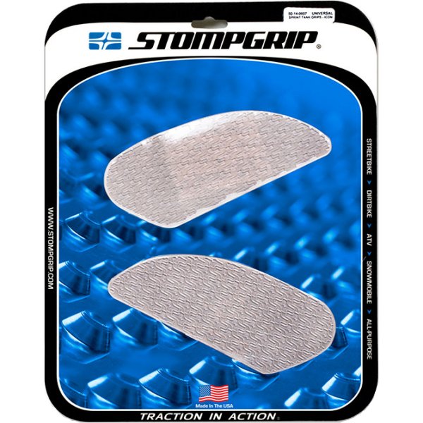 【セール特価】 タンク グリップ ICON スプリント クリア 左右ペア