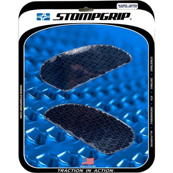 【セール特価】 タンク グリップ ICON スプリント 黒 左右ペア