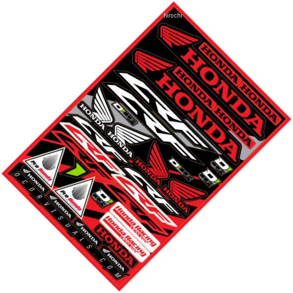 デカールシート ホンダ 赤/黒/白