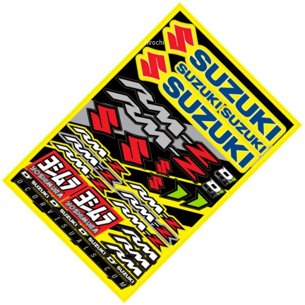 デカールシート スズキ RM-Z イエロー/赤/青