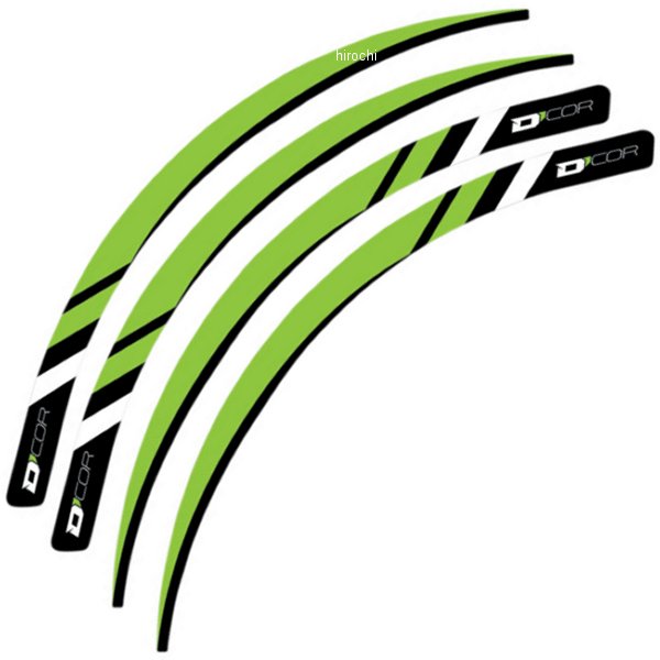 リムデカールセット 緑 