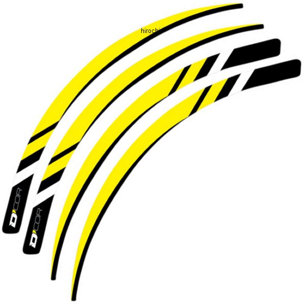 リムデカールセット イエロー 