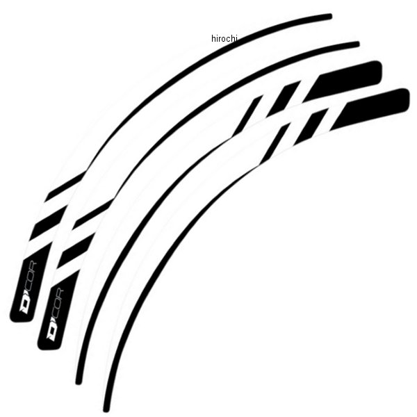 リムデカールセット 白 