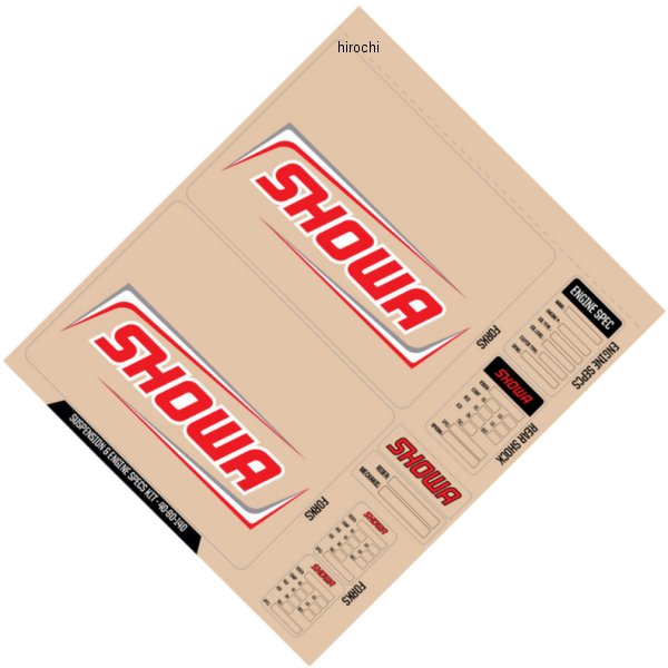 デカール SHOWA デカールキット 赤