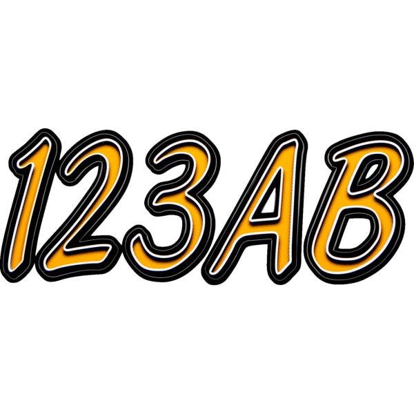 ステッカーキット 400 黒/オレンジ/白