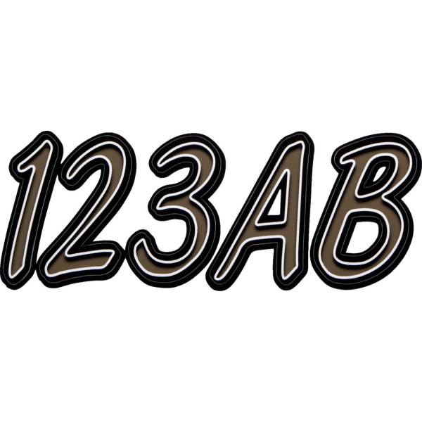 【セール特価】 ステッカーキット 400 黒/ブラウン/白