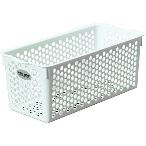 43266 412-1593 pla 432667 フランクバスケット深型NO.1 ホワイト 135×285×118mm