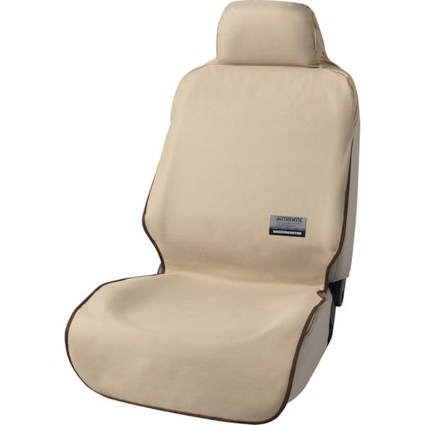 426-5509 カーシートカバー ファインテックス フロント (枕カバー付き) 1枚 ベージュ