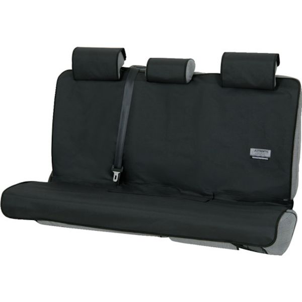 カーシートカバー ファインテックス リヤ(枕カバー付き・シートベルト対応) 1枚 ブラック