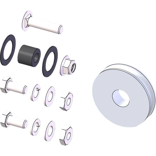 手動リフト プーリー 黒/シルバー