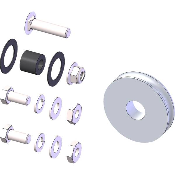 手動リフト ストラップ 青/シルバー