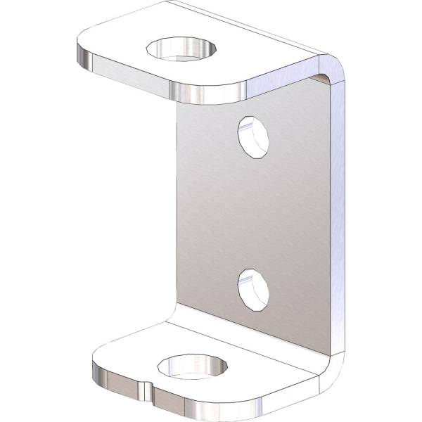 Plow フットブラケット シルバー