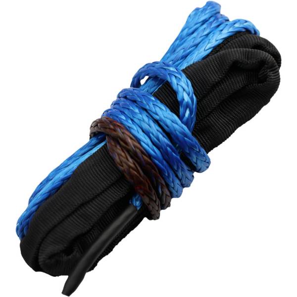 ウインチロープ 3/16インチX12フィート 青/黒