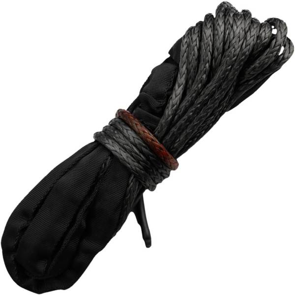 ウインチロープ 15/64インチX38フィート 黒