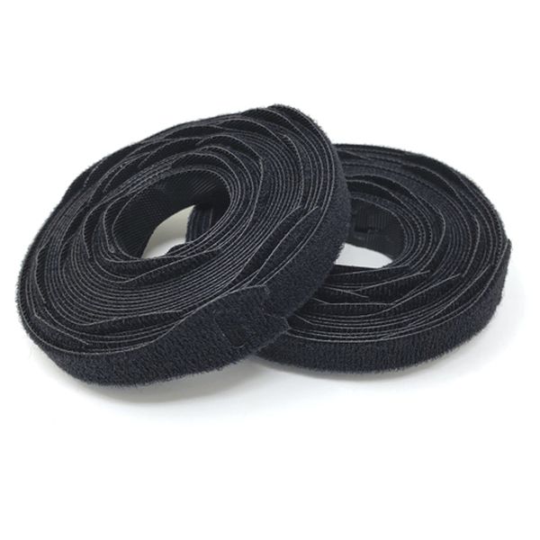 450CTR8BL 自着式配線コード用収納ストラップ 8インチ(20.32cm)×0.5インチ(1.27cm)