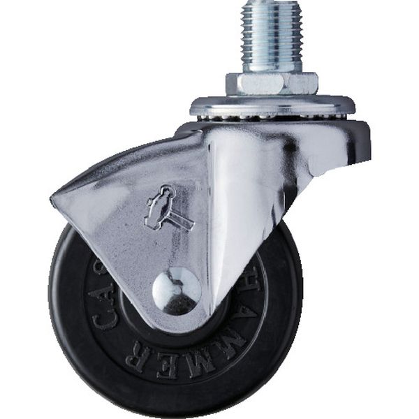 450A30R50 814-1441  ねじ込み旋回式ゴム車輪50mm M12