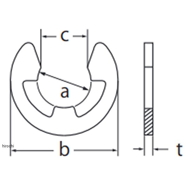 スナップリング E型（呼び:3）100枚入り