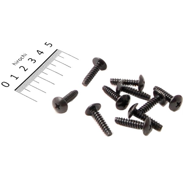 タッピングスクリュー トラス頭 ホンダ用 5mm×20mm 黒 10本入り